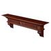 Pearl Mantels The Devonshire Fireplace Mantel Shelf, Rubber in Black | 16.75 H x 72 W x 10 D in | Wayfair 416-72-70