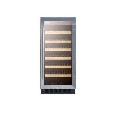 Summit Appliance 15 in. 33-Bottle Built-In Wine Cooler SWC1535B