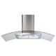 CDA ECP102SS 100cm Curved Glass Cooker Hood Extractor in Stainless Steel