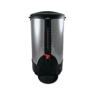 Coffee Pro 100 Cup Plastic Handle Percolating Coffee Urn - 13 1/2(Dia) x 23(H) - Stainless Steel