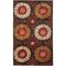 Brown/White 96 x 0.3 in Area Rug - Winston Porter Cohe Brown/Tan Area Rug Polyester/Cotton | 96 W x 0.3 D in | Wayfair