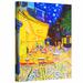 ArtWall 'Café Terrace by Vincent Van Gogh' by Susi Franco Painting Print on Wrapped Canvas Metal in Blue/Yellow | 32 H x 24 W x 2 D in | Wayfair
