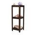 Decoteak Outdoors Extendable Solid Wood Side Table in Brown | 33 H x 12 W x 12 D in | Wayfair DT129B