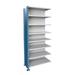 Hallowell H-Post High Capacity Closed Style 7 Shelf Shelving Unit Add-on Wire/Metal in Blue/Gray | 123 H x 48 W x 24 D in | Wayfair AH5723-2410PB