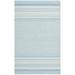 Blue 30 x 0.35 in Area Rug - Highland Dunes Grice Striped Handmade Flatweave Wool Area Rug Wool | 30 W x 0.35 D in | Wayfair KLM419A-24