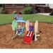 Little Tikes Hide & Seek Climber & Swing Plastic in Blue/Brown/Red | 41 H x 53.5 W x 52 D in | Wayfair 630293M