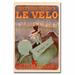 Trademark Fine Art "Le Velo, 1899" by Ferdinand Misti Vintage Advertisement on Canvas in Brown/Gray | 24 H x 16 W x 2 D in | Wayfair