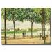 Trademark Fine Art "Spanish Chesnut Trees" by Alfred Sisley Painting Print on Canvas Metal in Brown/Green | 24 H x 32 W x 2 D in | Wayfair