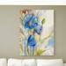 Trademark Fine Art 'Magical Blue Poppy' by Sheila Golden Painting Print on Canvas in White/Black | 47 H x 35 W x 2 D in | Wayfair SG083-C3547GG
