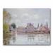 Trademark Fine Art "The Bridge at Moret-sur-Loing" by Alfred Sisley Painting Print on Canvas in White/Black | 35 H x 47 W x 2 D in | Wayfair