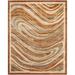 Brown/White 66 x 0.63 in Area Rug - Martha Stewart Rugs Martha Stewart Marble Swirl Abstract Handmade Tufted Beige/Brown Area Rug Viscose/ | Wayfair