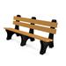 Frog Furnishings Adams Colonial Recycled Plastic Park Outdoor Bench Plastic | 33.5 H x 72 W x 25 D in | Wayfair PB6CEDCOLE