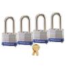 Master Lock Company Laminated Steel Extra Long Shackle Padlock | 7.5 H x 6.56 W x 0.98 D in | Wayfair 3QLF