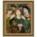 Vault W Artwork The Beloved (The Bride), 1866 by Dante Gabriel Rossetti Framed Painting Print Canvas in Green/Orange | Wayfair P03171