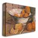 Trademark Fine Art "Still Life w/ Oranges 1881" by Paul Gauguin Painting Print on Wrapped Canvas Metal in Gray/Orange | 24 H x 32 W x 2 D in | Wayfair