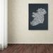 Trademark Fine Art "Ireland VI" by Michael Tompsett Framed Textual Art on Wrapped Canvas in White | 47 H x 30 W x 2 D in | Wayfair MT0306-C3047GG