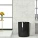 NU Steel Loft 1.5 Gallon Waste Basket Plastic in Black | 10 H x 8 W x 8 D in | Wayfair Loft/LT8H