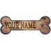 Dallas Cowboys 12" x 6" Personalized Dog Bone Sign