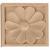 Ekena Millwork Medway 5 1/8"H x 5 1/8"W x 1"D Large Rosette Wood in Brown | 5.13 H x 5.13 W x 1 D in | Wayfair ROS05X05MECH