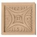 Ekena Millwork Middlesbrough 3 1/2"H x 3 1/2"W x 3/4"D Medium Rosette Wood in Brown | 3.5 H x 3.5 W x 0.75 D in | Wayfair ROS03X03MDAL