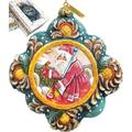 G Debrekht Treasured Memories Quiet Time Santa Ornament Derevo Collection Plastic in Brown/Green/Red | 3 H x 3.5 W x 1.5 D in | Wayfair 6102541