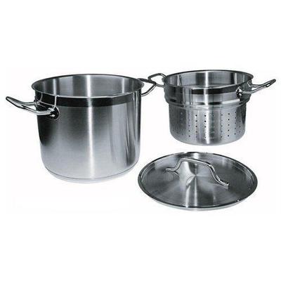 Winco Stainless Steel 8-Qt Master Cook Steamer/Pasta Cooker With Cover (5 mm aluminum