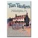 Buyenlarge Tun Tavern Vintage Advertisement on Wrapped Canvas in Blue/Brown | 30 H x 20 W x 1.5 D in | Wayfair 0-587-14297-9C2030