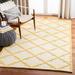 White/Yellow 48 x 0.3 in Area Rug - Martha Stewart Rugs Martha Stewart Puzzle Geometric Handmade Flatweave Gold/Ivory Area Rug | Wayfair MSR2552A-4