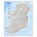 National Geographic Maps Ireland Classic Wall Map in Blue | 36 H x 30 W in | Wayfair RE1020429