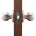 Copper Creek Ball Passage Door Knob w/ Round Rosette Brass in Gray | 2.8 H x 3.5 W in | Wayfair BK2020SS