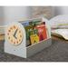 Tidy Books Portable 2 Compartment Book Display Wood in Gray | 13.4 H x 21.3 W x 11 D in | Wayfair TB-PG
