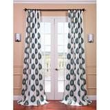 Half Price Drapes Printed Room Darkening Curtains for Bedroom & Living Room Window Curtain Single Panel Drape 100% Cotton in Gray | 84 H in | Wayfair