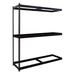 Hallowell Rivetwell Double Rivet Boltless Knock-Down 3 Shelf Shelving Unit Add-on Wire/Metal in Black | 84 H x 48 W x 18 D in | Wayfair