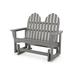 POLYWOOD® Classic Adirondack 48" Outdoor Glider in Gray | 42 H x 48.5 W x 28 D in | Wayfair ADGL-1GY