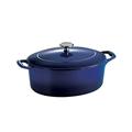 Tramontina Gourmet Cast Iron Oval Dutch Oven Enameled Cast Iron/Cast Iron in Red | 7.75 H x 16 W in | Wayfair 80131/052DS