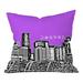 Deny Designs Bird Ave Denver Throw Pillow Polyester/Polyfill blend in Indigo | 16 H x 16 W x 5 D in | Wayfair 13589-thrpi10