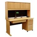 Rush Furniture Modular Credenza desk Wood in Brown | 60 H x 60 W x 24 D in | Wayfair 18016