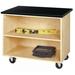 Shain Mobile Demo Cabinet Workstation in Brown | 33.5 H x 36 W x 24 D in | Wayfair MDC-2436C