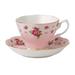 Royal Albert New Country Roses Bone China Teacup & Saucer Bone China/Ceramic in Pink | Wayfair NCRPNK26135