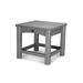 POLYWOOD® Club 18" End Outdoor Table Plastic in Gray | 16 H x 17.75 W x 17.75 D in | Wayfair CLT1818GY