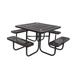 UltraPlay Tycho Outdoor Picnic Table Metal in Blue | Wayfair PB358-PB