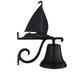 Montague Metal Products Inc. Cast Sailboat Bell Metal in Black | 18 H x 12.5 W x 7.75 D in | Wayfair CB-1-71-SB