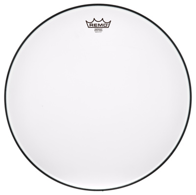 Remo 18" Emperor White Suede