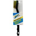 STAR BRITE Detail Brush with Plastic Handle and Brass Bristles