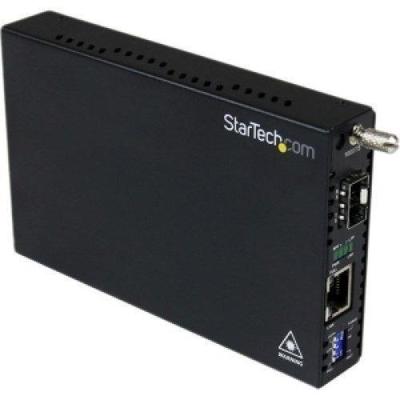 StarTech Gigabit Ethernet Fiber Media Converter with Open SFP Slot / 10/100/1000Base-T - Desktop / E