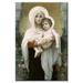 Buyenlarge Madonna of the Roses Painting Print on Wrapped Canvas in White | 36 H x 24 W x 1.5 D in | Wayfair 61613-LC2436