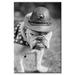 Buyenlarge 'Marine Corps Mascot Looks Like the Average Drill Instructor' Photographic Print on Canvas in Black/Gray | 24 H x 16 W x 1.5 D in | Wayfair