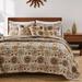 Andorra Quilt Set Dark Beige, King, Dark Beige