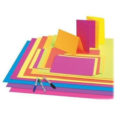 Pacon Neon 5411-1 Poster Board 22 X 28 - Hot Lime (pac54111)