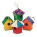 (Price/12 /Pack)S&S Worldwide Paper Mache Mini Birdhouses